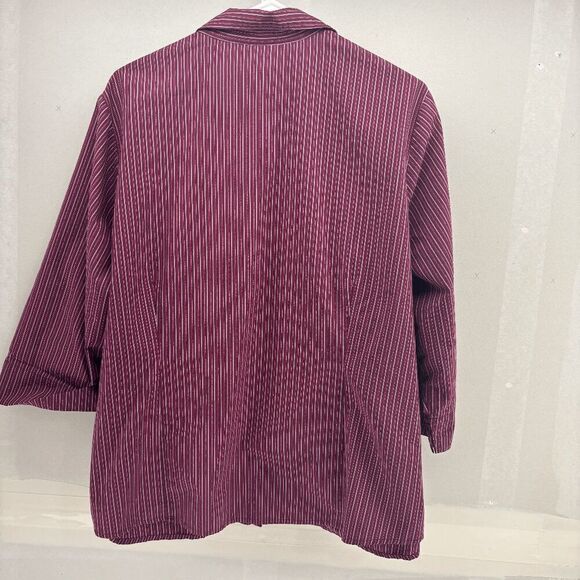 Mossimo Womens Stretch Button Down Gold Metallic Thread Throughout Size 20W EUC - Picture 2 of 5